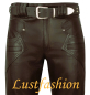 Preview: Design Lederhose dunkelbraun W36 L34